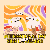 Sign Languages Day Celebration Linkedin Post Preview