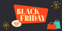 Retro Black Friday  Twitter post Image Preview