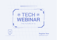 Tech Webinar Postcard Design