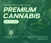 Premium Cannabis Facebook Post Design