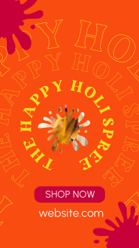 Holi Spree Instagram story Image Preview