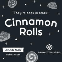 Quirky Cinnamon Rolls Instagram post Image Preview