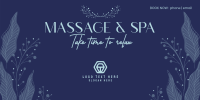 Floral Massage Twitter post Image Preview