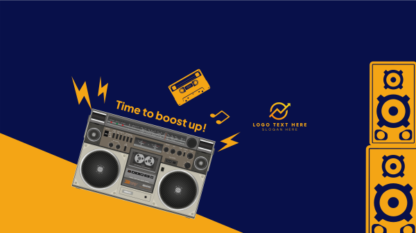 Boost Speaker YouTube Banner Design Image Preview