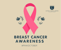Fight Against Breast Cancer Facebook Post Design