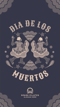 Lets Dance in Dia De Los Muertos Instagram story Image Preview