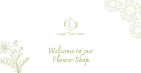 Minimalist Flower Shop Facebook ad Image Preview