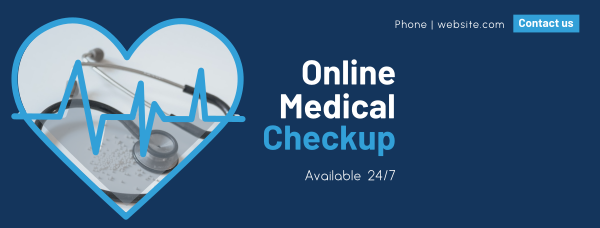 Online Medical Checkup Facebook Cover Design Image Preview