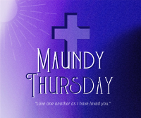 Holy Week Maundy Thursday Facebook Post Design