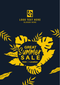 Great Summer Sale Poster Design