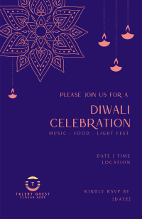 Diwali Celebration Invitation Design