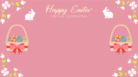 Easter Bunny Zoom Background Design
