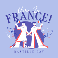 Wave Your Flag this Bastille Day Instagram post Image Preview