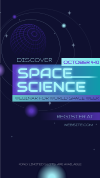 Space Week Webinar TikTok Video Preview