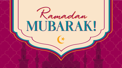 Ramadan Temple Greeting Facebook event cover Image Preview