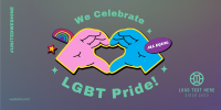 Sticker Pride Twitter Post Design
