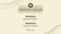 New Opening Hours Facebook Event Cover Design