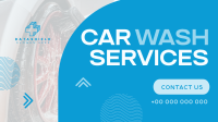 Minimal Car Wash Service Facebook Event Cover Image Preview