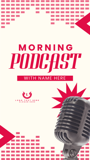 Morning Podcast Stream Instagram story Image Preview