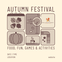 Fall Festival Calendar Instagram post Image Preview