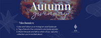Autumn Leaves Giveaway Facebook cover Image Preview