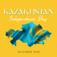 Kazakhstan Day Flag Instagram Post Image Preview