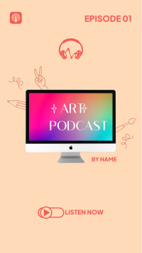 Art Podcast Episode Facebook story Image Preview