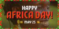 Africa Day Commemoration  Twitter Post Design