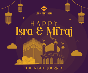 Isra and Mi'raj Night Journey Facebook post Image Preview