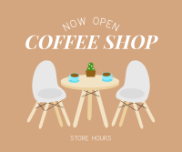 Coffee Shop is Open Facebook Post Design