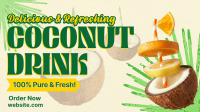 Refreshing Coconut Drink Facebook event cover Image Preview