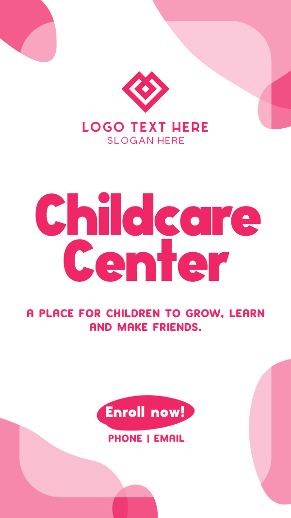 Simple Bubble Daycare Instagram Story Design