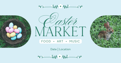 Flowery Easter Market Facebook ad Image Preview