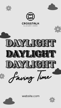 Quirky Daylight Saving Facebook story Image Preview