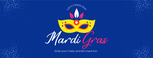 Mardi Mask Facebook Cover Design Image Preview