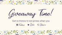 Dainty Floral Pattern Facebook Event Cover Design