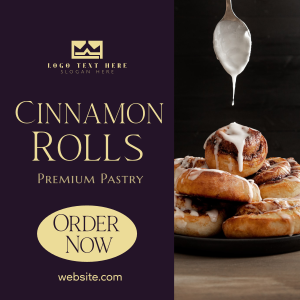 Cinnamon Rolls Elegant Linkedin Post Image Preview