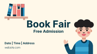 Kids Book Fair Facebook Event Cover Design