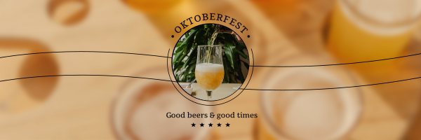 Oktoberfest Celebration Twitter Header Design Image Preview