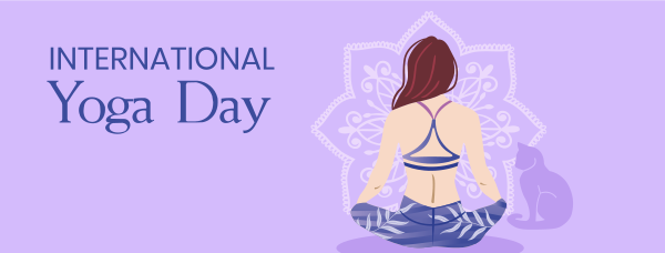 Yoga Day Meditation Facebook Cover Design Image Preview