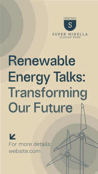 Renewable Energy Talks Facebook Story Image Preview