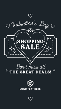 Minimalist Valentine's Day Sale Facebook story Image Preview