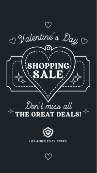 Minimalist Valentine's Day Sale Facebook story Image Preview