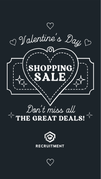 Minimalist Valentine's Day Sale Facebook story Image Preview