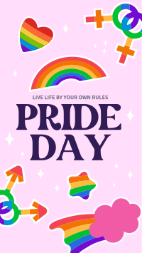 Pride Day Stickers Instagram Story Design