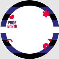 Leather Pride Flag YouTube Channel Icon Image Preview