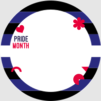 Leather Pride Flag YouTube Channel Icon Preview