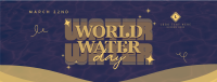 Quirky World Water Day Facebook cover Image Preview