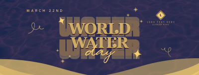 Quirky World Water Day Facebook cover Image Preview