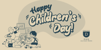 Quirky Children's Day Twitter Post Image Preview